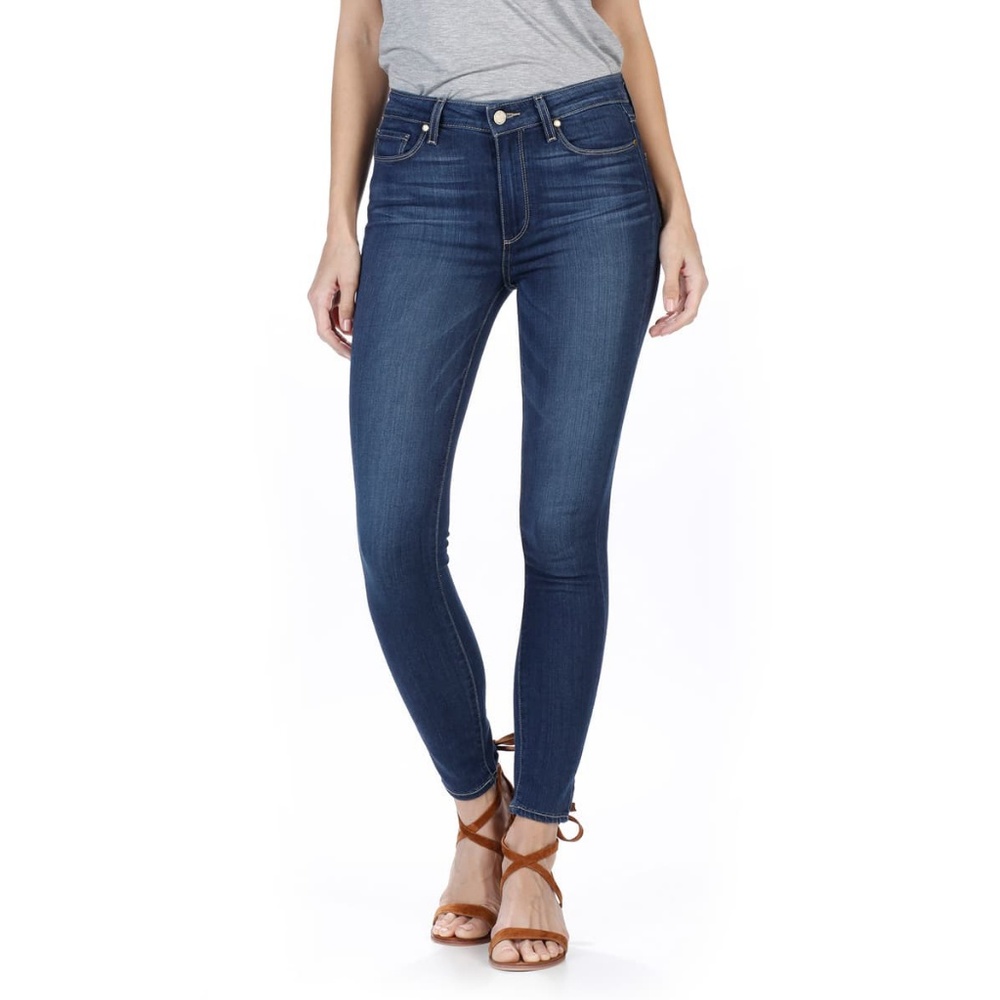 Paige Denim Hoxton Ankle in Trina Wash